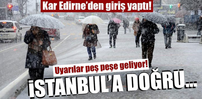 Meteoroloji'den İstanbul için hava durumu uyarısı yapıldı! Beklenen kar yağışı başlıyor