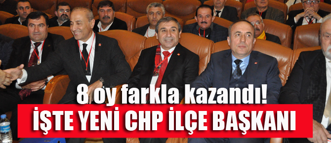 CHP'de nefes kesen yarış; Burun farkıyla kazandı..
