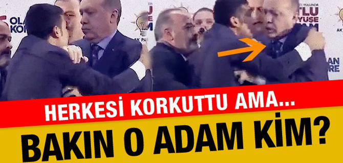 Cumhurbaşkanı Erdoğan'a sarılan adam kim çıktı? Zaafiyet mi var?