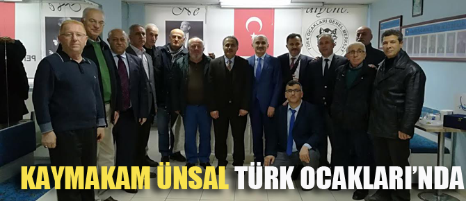 Kaymakam Ünsal Türk Ocakları'nda