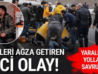 İstanbul'da  feci kaza! Yaralılar var