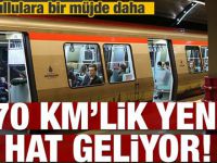 İstanbul'a 70 km'lik metro geliyor