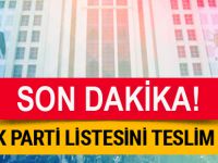 AK Parti milletvekili aday listesi YSK'da
