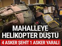 İstanbul'da askeri helikopter düştü! 4 asker şehit oldu