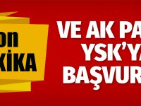 Son dakika AK Parti YSK'ya İstanbul seçimlerinin iptali için başvuru yaptı