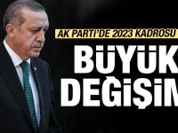 Erdoğan düğmeye bastı;2023 kadrosu
