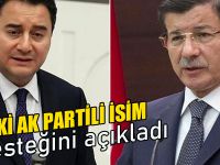 Eski AK Partili isim Ahmet Davutoğlu ve Ali Babacan'a desteğini açıkladı!