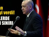 Erdoğan duyurdu: Yüzde 1 sınırlama geldi