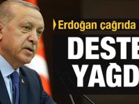 Erdoğan çağrıda bulundu! Destek yağdı