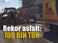 Pendik'e rekor asfalt: 100 bin ton