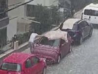 İstanbul'da şiddetli dolu yağışı! Anadolu Yakası..