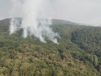 Tunceli’de Hava Güçleriyle Yangına Müdahale Sürüyor