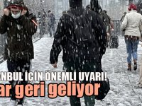 İstanbul ve çok sayıda il için yeni kar uyarısı!