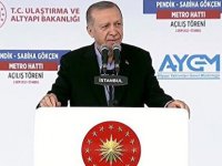Pendik-Sabiha Gökçen Metrosu'nu Cumhurbaşkanı Erdoğan açtı