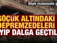 Kim bu hadsizler? Enkaz altındaki depremzedelerle dalga geçtiler!