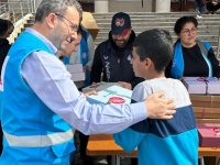 Başkan Ahmet Cin, depremzede çocuklarla buluştu