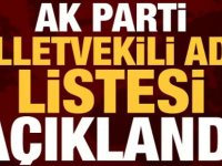 AK Parti Milletvekili Aday Listesi açıklandı