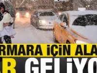 Marmara'ya kar geliyor!