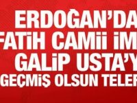 Başkan Erdoğan'dan Fatih Camii İmamı'na geçmiş olsun telefonu