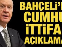 MHP Liderinden Cumhur İttifakı acıklaması!