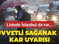 Kar ve kuvvetli sağanak geliyor!