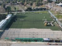 100. Yıl Parkı Futbol Sahası Yenileniyor