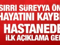 Sırrı Süreyya Önder Vefat etti