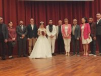 Gazeteci Saki Akyüz oğlunu evlendirdi