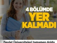 Tıp, diş hekimi, eczacılık ve hukukta yer yok! Devlet üniversiteleri tamamen doldu