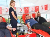 Emniyet Müdürü, Jandarma Komutanı ve Zabıta Müdürü birlikte kan verdi