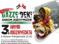 Müzayede gelirinin tamamı Gazze'ye gidiyor!