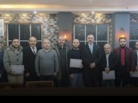 Hatimle teravih namazı kıldıran din görevlilerine "Teşekkür Belgesi"