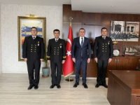 Sahil Güvenlik Komutanından Kaymakam Yıldız'a ziyaret