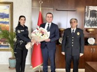 Polis Haftası'nda Emniyet Müdüründen Kaymakama ziyaret
