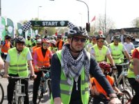 Gazze İçin Yüzlerce Kişi Pedal Çevirdi