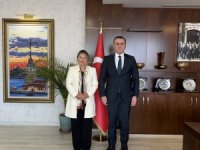 Yeni muhtardan kaymakama ziyaret