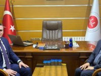 Kaymakamdan Müftü Pehlivan'a ziyaret