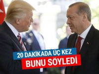 Trump Cumhurbaşkanı Erdoğan'a 20 dakikada 3 kez bunu söyledi