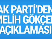 AK Parti'den Melih Gökçek açıklaması