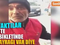 Pendik'te Motosikletinde Türk Bayrağı var diye sigarayla elini yaktılar